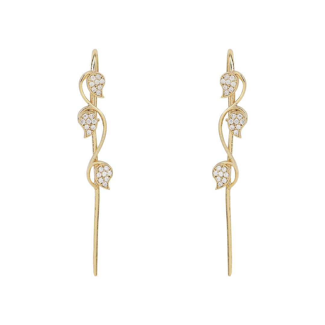 22k Gold Plated Ishira Kusum Earpin