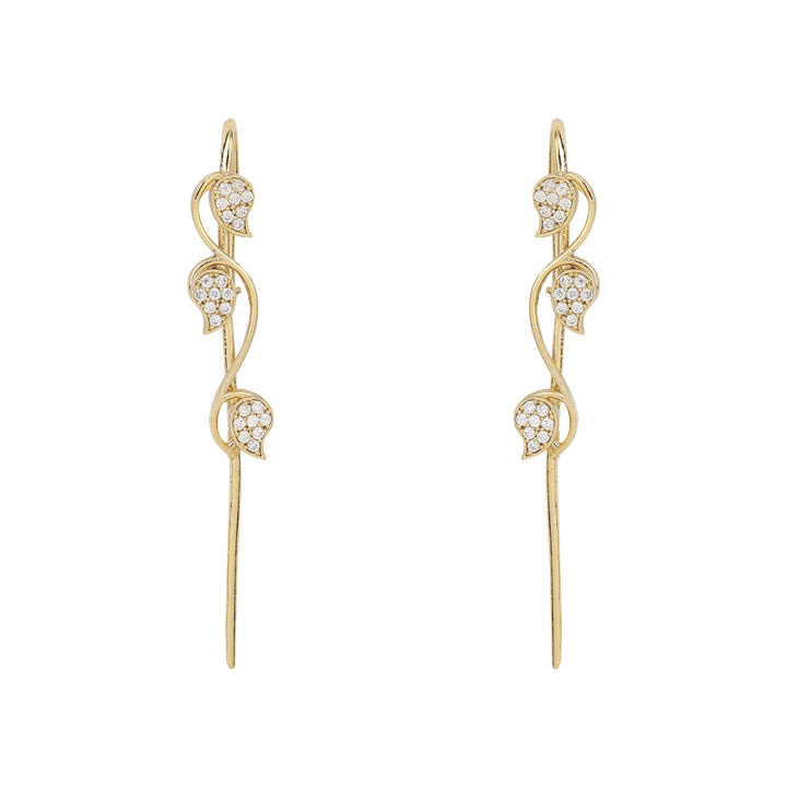 22k Gold Plated Ishira Kusum Earpin
