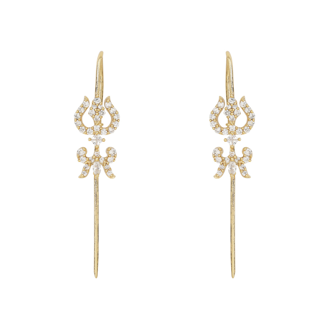 22k Gold Plated Ishira Chandra Earpin