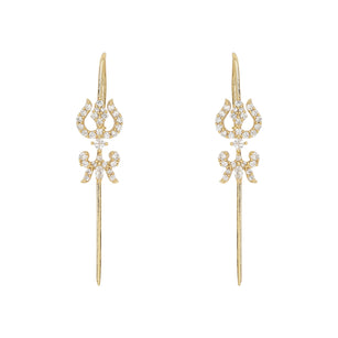 22k Gold Plated Ishira Chandra Earpin