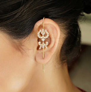 22k Gold Plated Ishira Chandra Earpin