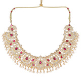 22k Gold Plated Teej Angira Necklace Set