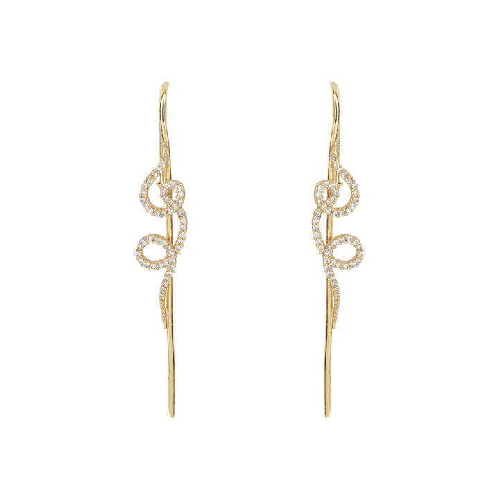 22k Gold Plated Ishira Veena Earpin