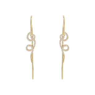 22k Gold Plated Ishira Veena Earpin