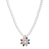 Mridula Zircon Pendant Set