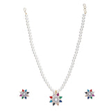 Mridula Zircon Pendant Set