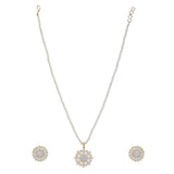 Akhil Zircon Pendant Set