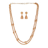 22k Gold Plated Teej Muktika Pendant Set