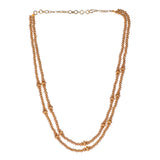 22k Gold Plated Teej Muktika Pendant Set