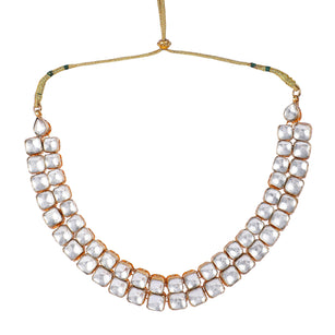 22k Gold Plated Teej Cubika Necklace Set