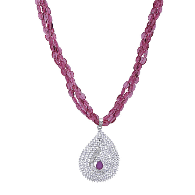 Rahomi Zircon Pendant Set