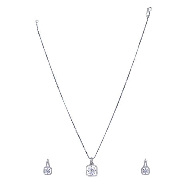 Amisha Zircon Pendant Set