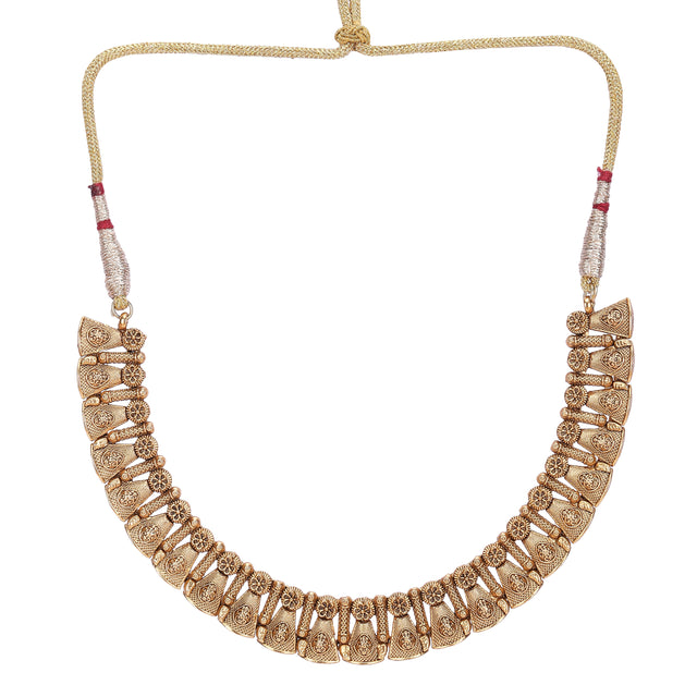 22k Gold Plated Veena Necklace Set