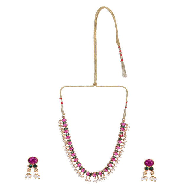 22k Gold Plated Roopa Necklace Set