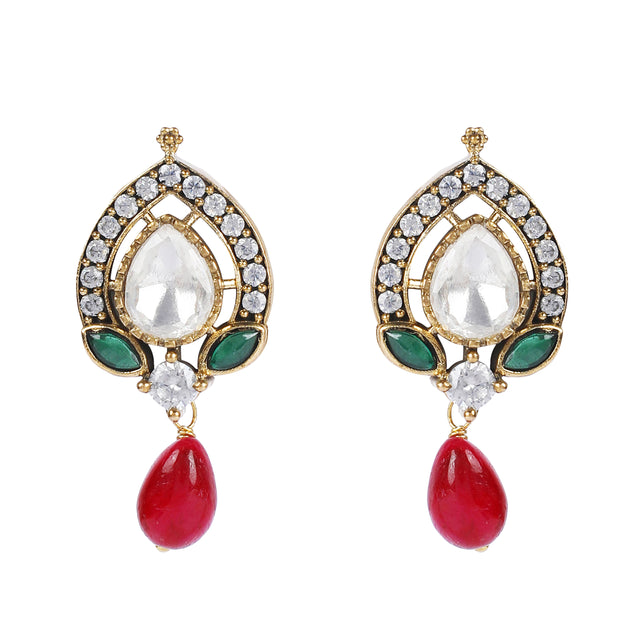 22k Gold Plated Teej Ankana Necklace Set