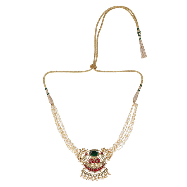 22k Gold Plated Teej Torana Pendant Set