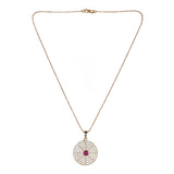22k Gold Plated Prabha Pendant Set