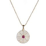 22k Gold Plated Prabha Pendant Set