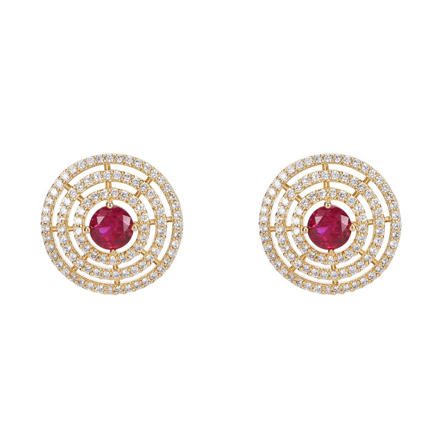 22k Gold Plated Prabha Pendant Set