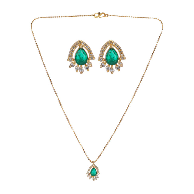 22k Gold Plated Neera Pendant Set
