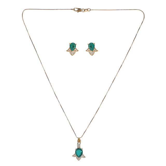 22k Gold Plated Harita Pendant Set