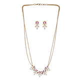 22k Gold Plated Jhalar Pendant Set