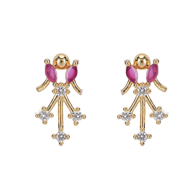 22k Gold Plated Jhalar Pendant Set