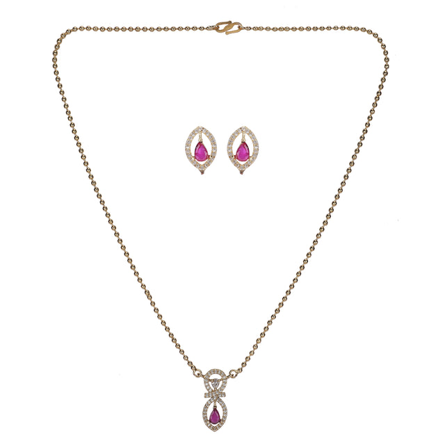 22k Gold Plated Trishna Pendant Set