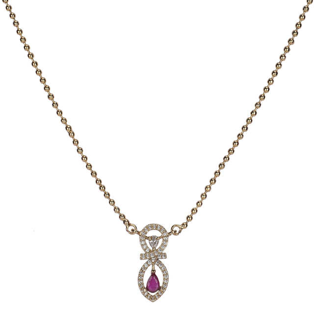 22k Gold Plated Trishna Pendant Set