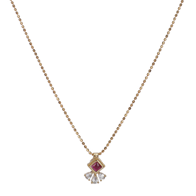 22k Gold Plated Trilika Pendant Set