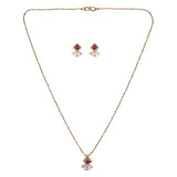 22k Gold Plated Trilika Pendant Set
