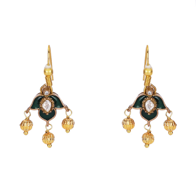 22k Gold Plated Teej Somya Pendant Set