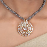 Ujjwal Zircon Hansa Pendant Set