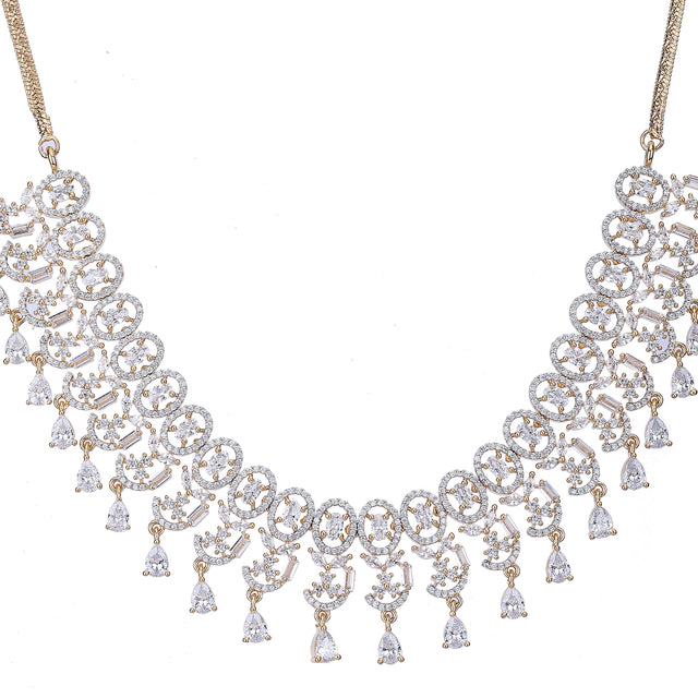 Samyukta Zircon Necklace Set