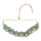 22k Gold Plated Teej Spatika Choker Set