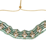 22k Gold Plated Teej Spatika Choker Set