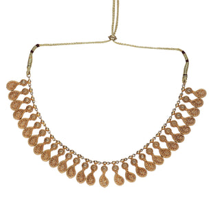 22k Gold Plated Teej Taapika Necklace Set