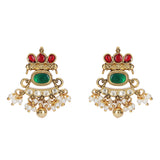 22k Gold Plated Teej Ghera Earring