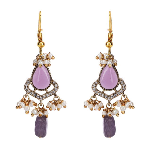 22k Gold Plated Teej Tvarika Pendant Set