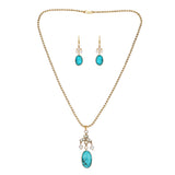 22k Gold Plated Teej Meheriya Pendant Set