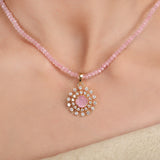 Ujjwal Das Zircon Pendant Set