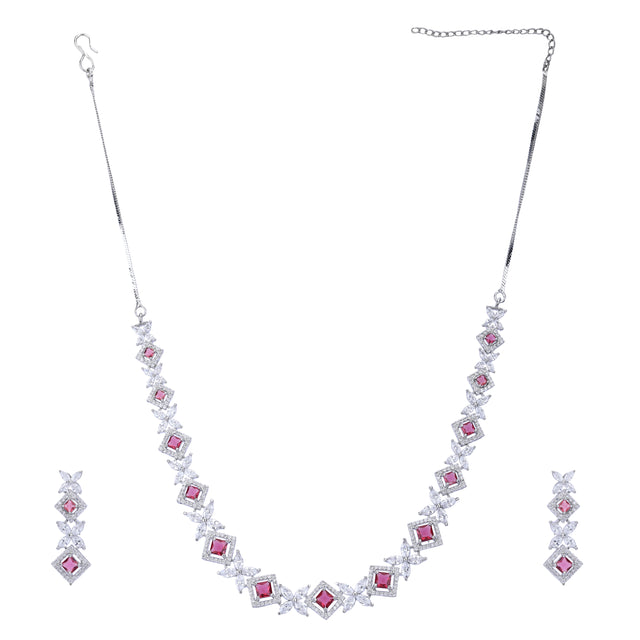 Aadhya Zircon Necklace Set