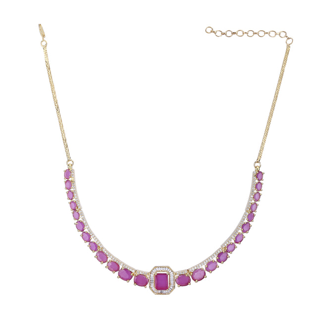 Meena Zircon Necklace Set