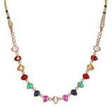 22k Gold Plated Teej Rangmala Choker Set