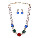 22k Gold Plated Teej Samriddhi Pendant Set