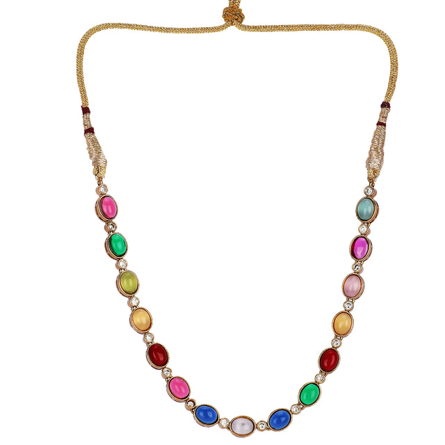 22k Gold Plated Teej Taranga Necklace Set