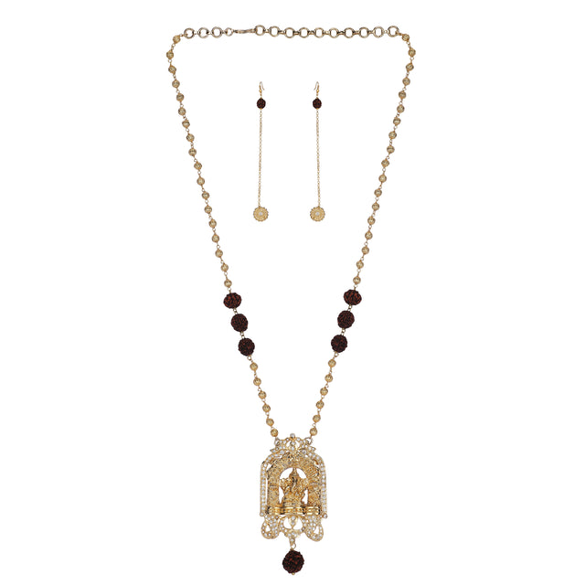 22k Gold Plated Teej Devalya Pendant Set