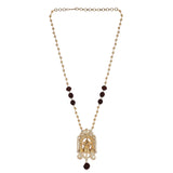 22k Gold Plated Teej Devalya Pendant Set