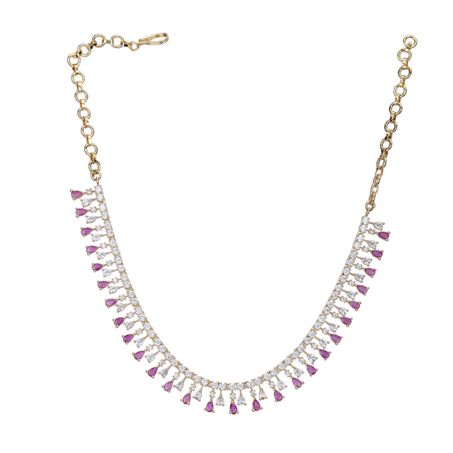 Mrinaline Zircon Necklace Set