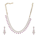 Mrinaline Zircon Necklace Set